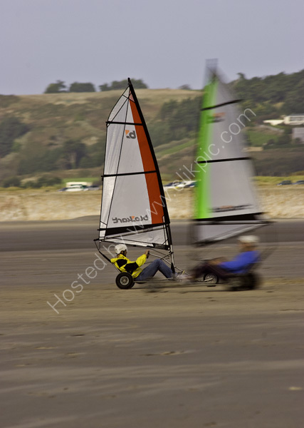 Blo Karting at Le Braye on St Ouen's Beach.